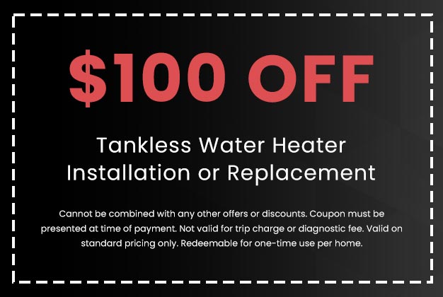 Discount on Tankless Water Heater Installation or Replacement
