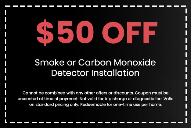 Discount on Smoke or Carbon Monoxide Detector Installation