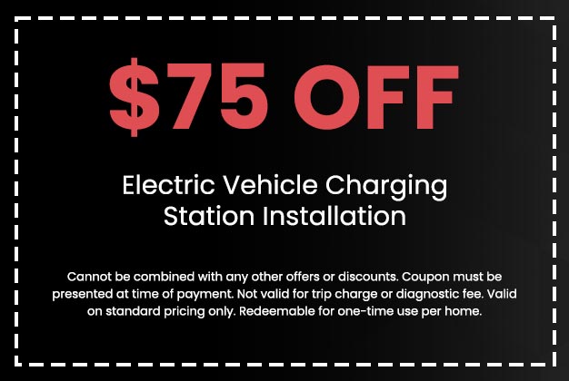 Discount for Electric Vehicle Charging Station Installation